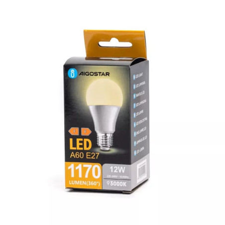 Żarówka LED E27 12W 3000K 1170lm ciepłe światło 15000h żywotności