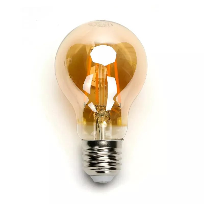 Żarówka LED filamentowa A60 E27 6W 2200K 600lm bursztynowa