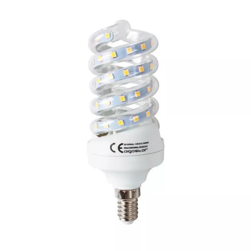 Żarówka LED spiralna E14 11W 6500K zimna 1060lm do wnętrz