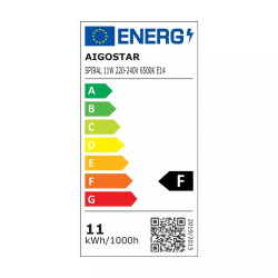 Żarówka LED spiralna E14 11W 6500K zimna 1060lm do wnętrz