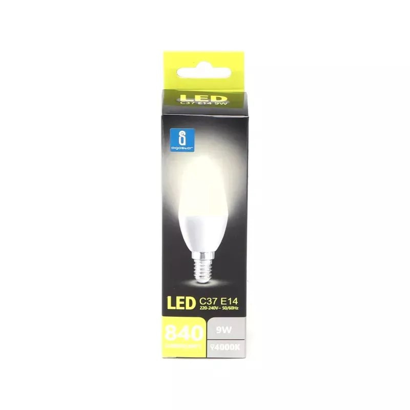 Żarówka LED C37 9W E14 4000K neutralna barwa 840lm