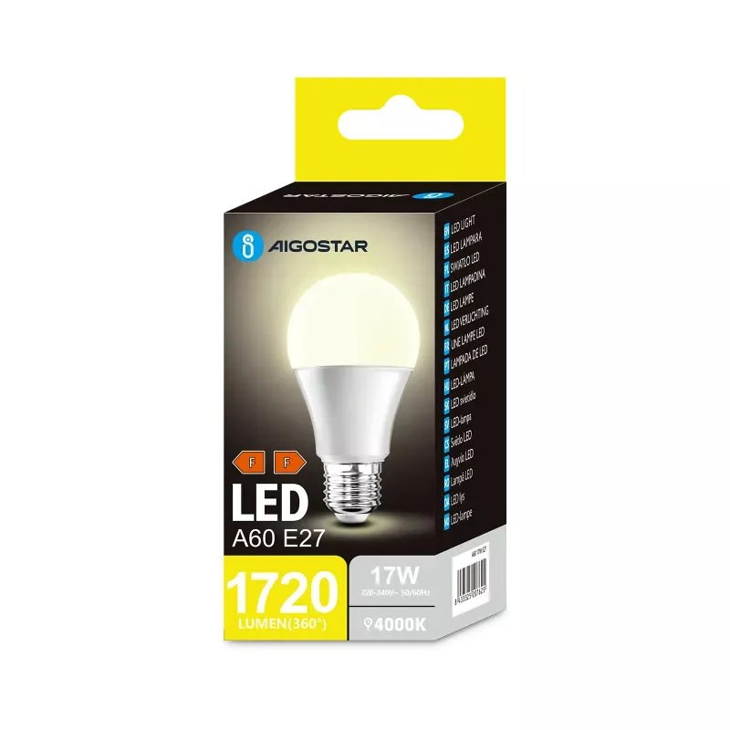 Żarówka LED E27 17W 4000K neutralna mleczna 1720lm do wnętrz
