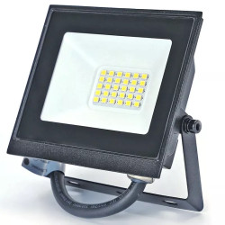 Naświetlacz LED 20W neutralny 4000K 1800lm czarny IP65 z kablem