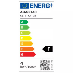 Żarówka LED Filament E27 4W 2200K bursztynowa A60 430lm