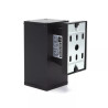 Oprawa ścienna czarna GU10 35W IP65 aluminiowa do montażu ściennego