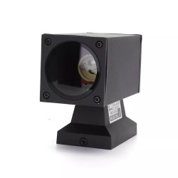 Oprawa ścienna czarna GU10 35W IP65 aluminiowa do montażu ściennego