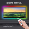 Taśma LED RGB 2,5W 4x0,5m zasilana USB do podświetlenia telewizora