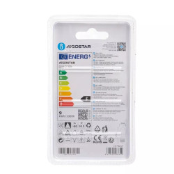 Żarówka LED E27 9W 3000K 840lm ciepła biała plastikowa do wnętrz