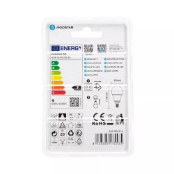 Żarówka LED A60 E14 9W 6500K zimna barwa 840lm biała plastikowa