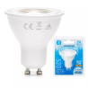 Żarówka LED GU10 7W 6500K zimna barwa 520lm biała plastikowa