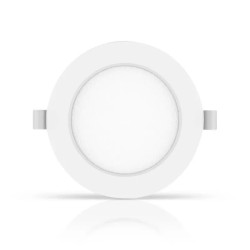 Panel LED podtynkowy 6W zimna barwa 6500K 660lm biały okrągły