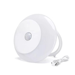 Lampka nocna LED 0,5W 3000K z czujnikiem ruchu i ładowaniem USB-C