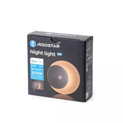 Lampka nocna LED 0,5W 3000K z czujnikiem ruchu i ładowaniem USB-C