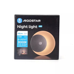 Lampka nocna LED 0,5W 3000K z czujnikiem ruchu i ładowaniem USB-C