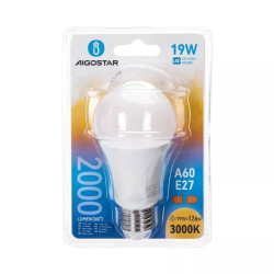 Żarówka LED A60 E27 19W 3000K 2000lm ciepłe światło do wnętrz