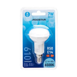 Żarówka LED R50 E14 7W zimna biała 6500K 610lm biała do wnętrz
