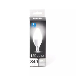 Żarówka LED C37 E14 9W zimna 6500K 840 lm do wnętrz
