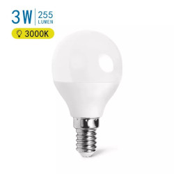 Żarówka LED E14 G45 3W 3000K ciepła barwa mleczna 255lm do wnętrz
