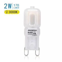 Żarówka LED G9 2W 3000K ciepła mleczna 170lm energooszczędna