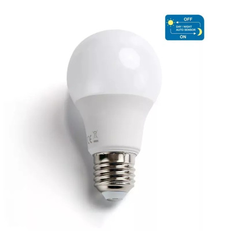 Żarówka LED A60 E27 8W 3000K 730lm z czujnikiem zmierzchu
