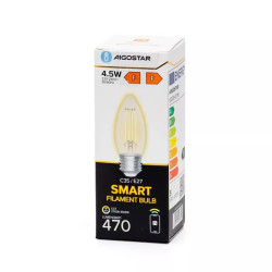 Żarówka LED E27 C35 4,5W 2700-6500K przezroczysta do wnętrz