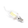 Żarówka świecowa LED E14 4W zimna 470lm szklana przezroczysta