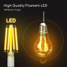 Żarówka LED filamentowa A60 E27 6W 2700K przezroczysta szklana