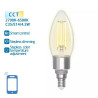 Żarówka LED E14 4.5W CCT 2700K-6500K przezroczysta z Wi-Fi
