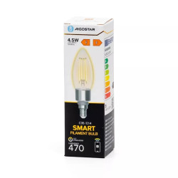 Żarówka LED E14 4.5W CCT 2700K-6500K przezroczysta z Wi-Fi