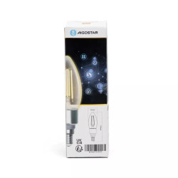Żarówka LED E14 4.5W CCT 2700K-6500K przezroczysta z Wi-Fi