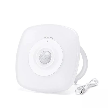 Lampka nocna LED 0,5W 3000K z akumulatorem i czujnikiem ruchu USB