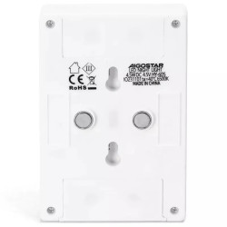 Lampka nocna LED 3W 6500K 120 lm biała z regulacją jasności na baterie AAA