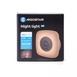 Lampka nocna LED 0,5W 3000K z akumulatorem i czujnikiem ruchu USB