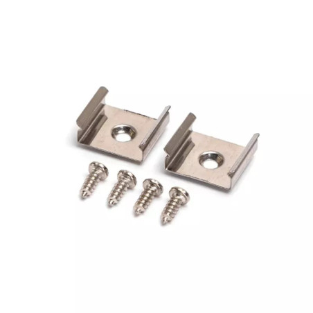 Akcesoria mocujące do zintegrowanej świetlówki 15x17x7 mm srebrne