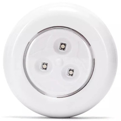 Zestaw 3 lamp nocnych RGB 0,54W z pilotem, białe, IP20