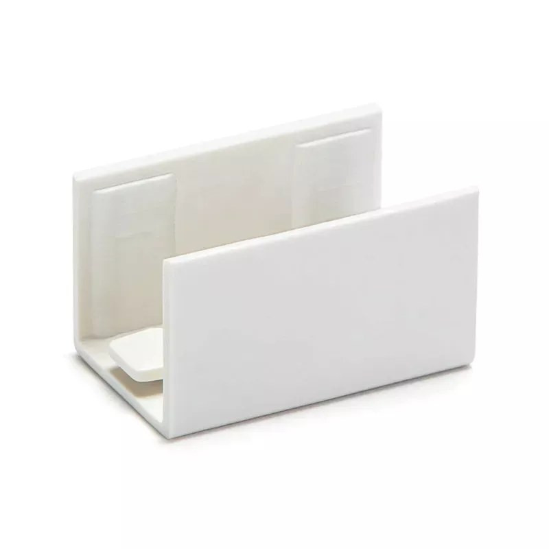 Łącznik prosty biały PVC 16x16 mm do profili, komplet 4 sztuk