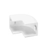 Kolanko zewnętrzne 16x16 mm białe PVC 4 sztuki do listew kablowych