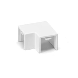 Kolanko PVC płaskie białe 16x16 mm 4 sztuki do wnętrz