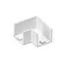 Kolanko PVC płaskie białe 16x16 mm 4 sztuki do wnętrz