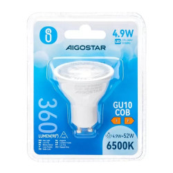 Żarówka LED GU10 4,9W 6500K zimna barwa punktowa