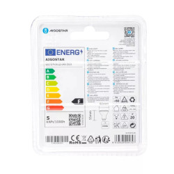 Żarówka LED GU10 4,9W 6500K zimna barwa punktowa