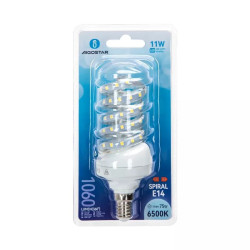 Żarówka LED spiralna E27 9W 3000K ciepła barwa 840 lm ze szkła
