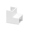 Kolanko wewnętrzne PVC 15x10 mm białe zestaw 4 sztuk