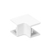 Kolanko wewnętrzne PVC 15x10 mm białe zestaw 4 sztuk