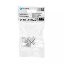 Kolanko wewnętrzne PVC 15x10 mm białe zestaw 4 sztuk