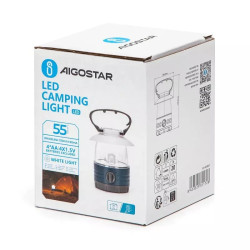 Latarka kempingowa LED 0,9W 6500K na 4 baterie AA niebieska IP44
