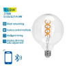 Żarówka LED E27 G125 4.9W RGB z ciepłą barwą i Bluetooth Mesh