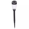 Lampy solarne do ogrodu 6 szt. 0,006W 6500K zimna barwa IP44 czarne