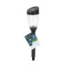 Lampy solarne do ogrodu 6 szt. 0,006W 6500K zimna barwa IP44 czarne