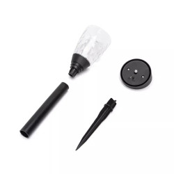 Lampy solarne do ogrodu 6 szt. 0,006W 6500K zimna barwa IP44 czarne